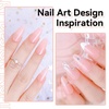 image:imageMakartt Gel Top Coat  2PCS No Wipe Top Coat Gel Nail Polish LongLasting Glossy Finish Clear Nail Polish NonYellowing Pink Bottle Soak Off with UVLED Lamp DIY Manicure Gift for WomenSunKissed Sands Rubber Base Gel  8ml