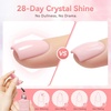 image:imageMakartt Gel Top Coat  2PCS No Wipe Top Coat Gel Nail Polish LongLasting Glossy Finish Clear Nail Polish NonYellowing Pink Bottle Soak Off with UVLED Lamp DIY Manicure Gift for WomenClear Gel Top Coat  2pcs  8ml