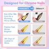 image:imageMakartt Gel Top Coat  2PCS No Wipe Top Coat Gel Nail Polish LongLasting Glossy Finish Clear Nail Polish NonYellowing Pink Bottle Soak Off with UVLED Lamp DIY Manicure Gift for WomenClear Top Coat for Chrome Nail Powder  8ml