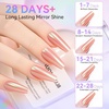 image:imageMakartt Gel Top Coat  2PCS No Wipe Top Coat Gel Nail Polish LongLasting Glossy Finish Clear Nail Polish NonYellowing Pink Bottle Soak Off with UVLED Lamp DIY Manicure Gift for WomenClear Top Coat for Chrome Nail Powder  8ml