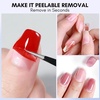 image:imageMakartt Gel Top Coat  2PCS No Wipe Top Coat Gel Nail Polish LongLasting Glossy Finish Clear Nail Polish NonYellowing Pink Bottle Soak Off with UVLED Lamp DIY Manicure Gift for WomenClear Peel Off Gel Base Coat  15ml
