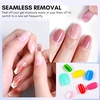 image:imageMakartt Gel Top Coat  2PCS No Wipe Top Coat Gel Nail Polish LongLasting Glossy Finish Clear Nail Polish NonYellowing Pink Bottle Soak Off with UVLED Lamp DIY Manicure Gift for WomenClear Peel Off Gel Base Coat  15ml