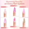 image:imageMakartt Gel Top Coat  2PCS No Wipe Top Coat Gel Nail Polish LongLasting Glossy Finish Clear Nail Polish NonYellowing Pink Bottle Soak Off with UVLED Lamp DIY Manicure Gift for WomenClear Gel Top Coat  2pcs  8ml