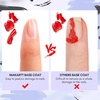 image:imageMakartt Gel Top Coat  2PCS No Wipe Top Coat Gel Nail Polish LongLasting Glossy Finish Clear Nail Polish NonYellowing Pink Bottle Soak Off with UVLED Lamp DIY Manicure Gift for WomenClear Peel Off Gel Base Coat  15ml