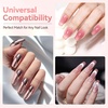 image:imageMakartt Gel Top Coat  2PCS No Wipe Top Coat Gel Nail Polish LongLasting Glossy Finish Clear Nail Polish NonYellowing Pink Bottle Soak Off with UVLED Lamp DIY Manicure Gift for WomenClear Gel Top Coat  2pcs  8ml