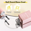 image:imageMakartt Gel Top Coat  2PCS No Wipe Top Coat Gel Nail Polish LongLasting Glossy Finish Clear Nail Polish NonYellowing Pink Bottle Soak Off with UVLED Lamp DIY Manicure Gift for WomenClear Gel Base  Top Coat  2pcs  8ml