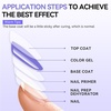 image:imageMakartt Gel Top and Base Coat Set 2 PCS 15ml No Wipe Upgrade DiamondShine LongLasting Base and Top Coat Gel Nail Polish Soak Off UV LED Lamp Needed Home DIY Gift WomenBase and Top Coat Kit 2 Pcs