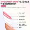 image:imageMakartt Gel Top and Base Coat Set 2 PCS 15ml No Wipe Upgrade DiamondShine LongLasting Base and Top Coat Gel Nail Polish Soak Off UV LED Lamp Needed Home DIY Gift WomenClear Top Coat 2 Pcs