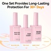 image:imageMakartt Gel Top and Base Coat Set 2 PCS 15ml No Wipe Upgrade DiamondShine LongLasting Base and Top Coat Gel Nail Polish Soak Off UV LED Lamp Needed Home DIY Gift WomenTop  Base  Builder Kit 3 Pcs