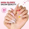 image:imageMakartt Gel Top and Base Coat Set 2 PCS 15ml No Wipe Upgrade DiamondShine LongLasting Base and Top Coat Gel Nail Polish Soak Off UV LED Lamp Needed Home DIY Gift WomenClear Base Coat 1 Pcs