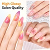 image:imageMakartt Gel Top and Base Coat Set 2 PCS 15ml No Wipe Upgrade DiamondShine LongLasting Base and Top Coat Gel Nail Polish Soak Off UV LED Lamp Needed Home DIY Gift WomenTop  Base  Builder Kit 3 Pcs