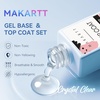 image:imageMakartt HemaFree Gel Top and Base Coat Set 2 PCS 15ml No Wipe Upgraded Mild Formula DiamondShine LongLasting Base and Top Coat Gel Nail Polish Soak Off UV LED Lamp Needed Home DIY Gift WomenBase  Top Coat 2 Pcs