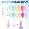 image:imageMakartt HemaFree Gel Top and Base Coat Set 2 PCS 15ml No Wipe Upgraded Mild Formula DiamondShine LongLasting Base and Top Coat Gel Nail Polish Soak Off UV LED Lamp Needed Home DIY Gift WomenClear Glitter Top Coat 1 Pcs
