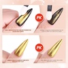 image:imageMakartt HemaFree Gel Top and Base Coat Set 2 PCS 15ml No Wipe Upgraded Mild Formula DiamondShine LongLasting Base and Top Coat Gel Nail Polish Soak Off UV LED Lamp Needed Home DIY Gift WomenTop Coat for Chrome Nail Powder 1 Pcs