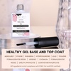 image:imageMakartt HemaFree Gel Top and Base Coat Set 2 PCS 15ml No Wipe Upgraded Mild Formula DiamondShine LongLasting Base and Top Coat Gel Nail Polish Soak Off UV LED Lamp Needed Home DIY Gift WomenTop Coat for Chrome Nail Powder 1 Pcs