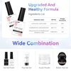 image:imageMakartt HemaFree Gel Top and Base Coat Set 2 PCS 15ml No Wipe Upgraded Mild Formula DiamondShine LongLasting Base and Top Coat Gel Nail Polish Soak Off UV LED Lamp Needed Home DIY Gift WomenTop Coat 2 Pcs