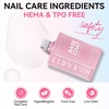 image:imageMakartt HemaFree Gel Top and Base Coat Set 2 PCS 15ml No Wipe Upgraded Mild Formula DiamondShine LongLasting Base and Top Coat Gel Nail Polish Soak Off UV LED Lamp Needed Home DIY Gift WomenHemafree Base Coat 1 Pcs