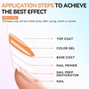 image:imageMakartt HemaFree Gel Top and Base Coat Set 2 PCS 15ml No Wipe Upgraded Mild Formula DiamondShine LongLasting Base and Top Coat Gel Nail Polish Soak Off UV LED Lamp Needed Home DIY Gift WomenClear Cat Eye Top Coat 1 Pcs