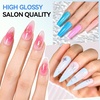 image:imageMakartt HemaFree Gel Top and Base Coat Set 2 PCS 15ml No Wipe Upgraded Mild Formula DiamondShine LongLasting Base and Top Coat Gel Nail Polish Soak Off UV LED Lamp Needed Home DIY Gift WomenClear Glitter Top Coat 1 Pcs