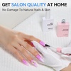 image:imageMakartt HemaFree Gel Top and Base Coat Set 2 PCS 15ml No Wipe Upgraded Mild Formula DiamondShine LongLasting Base and Top Coat Gel Nail Polish Soak Off UV LED Lamp Needed Home DIY Gift WomenClear Glitter Top Coat 1 Pcs