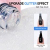 image:imageMakartt HemaFree Gel Top and Base Coat Set 2 PCS 15ml No Wipe Upgraded Mild Formula DiamondShine LongLasting Base and Top Coat Gel Nail Polish Soak Off UV LED Lamp Needed Home DIY Gift WomenClear Glitter Top Coat 1 Pcs