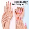 image:imageMakartt HemaFree Gel Top and Base Coat Set 2 PCS 15ml No Wipe Upgraded Mild Formula DiamondShine LongLasting Base and Top Coat Gel Nail Polish Soak Off UV LED Lamp Needed Home DIY Gift WomenHemafree Top Coat 1 Pcs