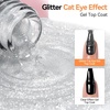 image:imageMakartt HemaFree Gel Top and Base Coat Set 2 PCS 15ml No Wipe Upgraded Mild Formula DiamondShine LongLasting Base and Top Coat Gel Nail Polish Soak Off UV LED Lamp Needed Home DIY Gift WomenClear Cat Eye Top Coat 1 Pcs