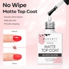 image:imageMakartt HemaFree Gel Top and Base Coat Set 2 PCS 15ml No Wipe Upgraded Mild Formula DiamondShine LongLasting Base and Top Coat Gel Nail Polish Soak Off UV LED Lamp Needed Home DIY Gift WomenBase  Top  Matte Coat 3 Pcs