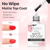 image:imageMakartt HemaFree Gel Top and Base Coat Set 2 PCS 15ml No Wipe Upgraded Mild Formula DiamondShine LongLasting Base and Top Coat Gel Nail Polish Soak Off UV LED Lamp Needed Home DIY Gift WomenBase  Top  Matte Coat 3 Pcs