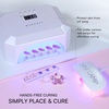 image:imageMakartt Holo Nail Stand for PressOn Nails DIY Magnetic Holder 1 Flower amp 2 Long Bases 10 Nail Stands for Gel Curing Beginners Practice Nail Tech amp Creators Display Nails Clear Pink 48 PuttyHolo Pink Stands with Clear Base