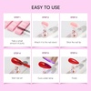 image:imageMakartt Holo Nail Stand for PressOn Nails DIY Magnetic Holder 1 Flower amp 2 Long Bases 10 Nail Stands for Gel Curing Beginners Practice Nail Tech amp Creators Display Nails Clear Pink 48 PuttyHolo Pink Stands with Clear Base
