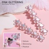 image:imageMakartt Holographic Nail Stand for PressOn Nails DIY Magnetic Holder 2 Pink Glitter Bases Presson Stand for Gel Curing Beginners Practice Skills Salon Nail Tech amp Content Creators Display NailsPinkflower Base