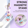 image:imageMakartt Holographic Nail Stand for PressOn Nails DIY Magnetic Holder 2 Pink Glitter Bases Presson Stand for Gel Curing Beginners Practice Skills Salon Nail Tech amp Content Creators Display NailsPurplePink