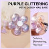 image:imageMakartt Holographic Nail Stand for PressOn Nails DIY Magnetic Holder 2 Pink Glitter Bases Presson Stand for Gel Curing Beginners Practice Skills Salon Nail Tech amp Content Creators Display NailsPurplePink