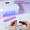 image:imageMakartt Holographic Nail Stand for PressOn Nails DIY Magnetic Holder 2 Pink Glitter Bases Presson Stand for Gel Curing Beginners Practice Skills Salon Nail Tech amp Content Creators Display NailsPinkclearflower Base