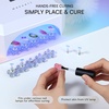 image:imageMakartt Holographic Nail Stand for PressOn Nails DIY Magnetic Holder 2 Pink Glitter Bases Presson Stand for Gel Curing Beginners Practice Skills Salon Nail Tech amp Content Creators Display NailsClearFlower Base