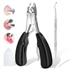 image:imageMakartt Ingrown Toenail Clippers with Nail Lifter Stainless Steel Podiatrist Kit for Thick Nails Manicure amp Pedicure Tools for Men Women amp SeniorsPedicure Kit2 pcs