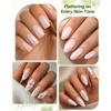 image:imageMakartt Jelly Bright Nude Gel Nail Polish 15ML HemaFree Neutral Nude Nail Polish Sheer Translucent Effect Soak Off UV LED Nail Art Manicure DIY Home Salon Gift for WomenHemafree White Tea Veil