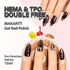 image:imageMakartt Jelly Bright Nude Gel Nail Polish 15ML HemaFree Neutral Nude Nail Polish Sheer Translucent Effect Soak Off UV LED Nail Art Manicure DIY Home Salon Gift for WomenHemafree Shadow Fern