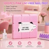image:imageMakartt LintFree Nail Wipes  1000PCS Pink Nail Polish Remover Pads Super Absorbent Soft Dry Wipes for Nail Prep Gel Polish Removal Eyelash Extension Glue Cleaning NonWoven Fabric1000PCS