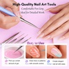 image:imageMakartt Nail Art Brushes Cleaner Nail Polish Brush Bristles Conditioner Restorer Liquid for Solid GelNail ExtensionBuilder GelDip Powder Manicure  70ml236 FlozBlue