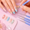 image:imageMakartt Nail Art Brushes Cleaner Nail Polish Brush Bristles Conditioner Restorer Liquid for Solid GelNail ExtensionBuilder GelDip Powder Manicure  70ml236 FlozBlue