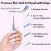 image:imageMakartt Nail Art Brushes Cleaner Nail Polish Brush Bristles Conditioner Restorer Liquid for Solid GelNail ExtensionBuilder GelDip Powder Manicure  70ml236 FlozBlue
