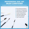 image:imageMakartt Nail Art Brushes Cleaner Nail Polish Brush Bristles Conditioner Restorer Liquid for Solid GelNail ExtensionBuilder GelDip Powder Manicure  70ml236 FlozClearNail Brush Conditioner