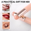 image:imageMakartt Nail Brush  2pcs Reusable Chrome Powder Applicator Pink Art Pen Silicone Brushes For Pat Ombre Gel and French Nails Lipstick Concealer Eyeshadow