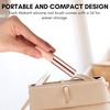 image:imageMakartt Nail Brush  2pcs Reusable Chrome Powder Applicator Pink Art Pen Silicone Brushes For Pat Ombre Gel and French Nails Lipstick Concealer Eyeshadow