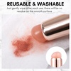 image:imageMakartt Nail Brush  2pcs Reusable Chrome Powder Applicator Pink Art Pen Silicone Brushes For Pat Ombre Gel and French Nails Lipstick Concealer Eyeshadow