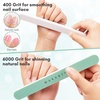 image:imageMakartt Nail Buffer 4006000 Grit Extra Fine Buffer Nail File Nail Buffer and Shine Kit for Natural amp Acrylic Fingernail Easy to Hold Green White 10 Pcs4006000 Grit  10 pcs