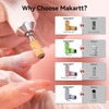 image:imageMakartt Nail Drill Bits Sanding Bands for Nail Drill 100Pcs 4 Color Coarse Fine 80120180240 Grit File Sand with 31mm Mini Mandrel Nail Bit Set for Acrylic Nails Gel Manicures and PedicureYellowGreenPinkWhite