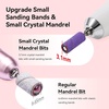 image:imageMakartt Nail Drill Bits Sanding Bands for Nail Drill 100Pcs 4 Color Coarse Fine 80120180240 Grit File Sand with 31mm Mini Mandrel Nail Bit Set for Acrylic Nails Gel Manicures and PedicureBrownBlackPurpleRose Red